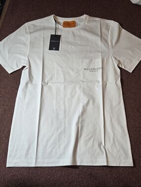 New! Rockridge TShirt Small Pocket Cotton Blend Higj Quality